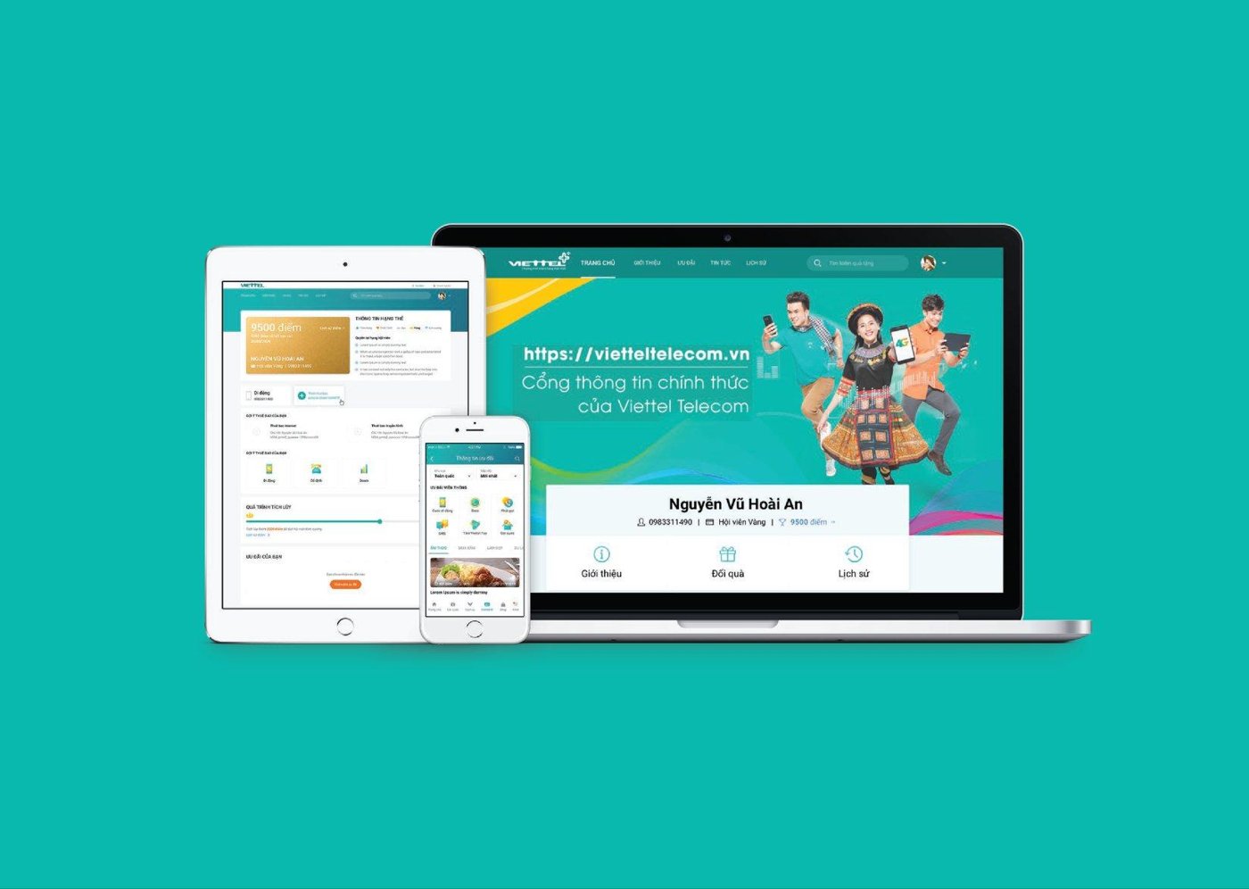 Giao diện Viettel ID